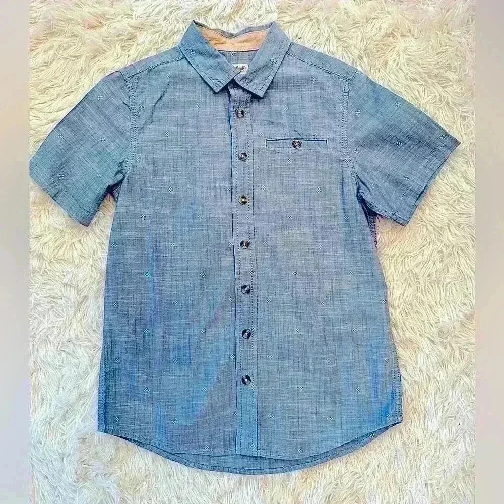 Cat and Jack button down, collar boy shirt (I3)